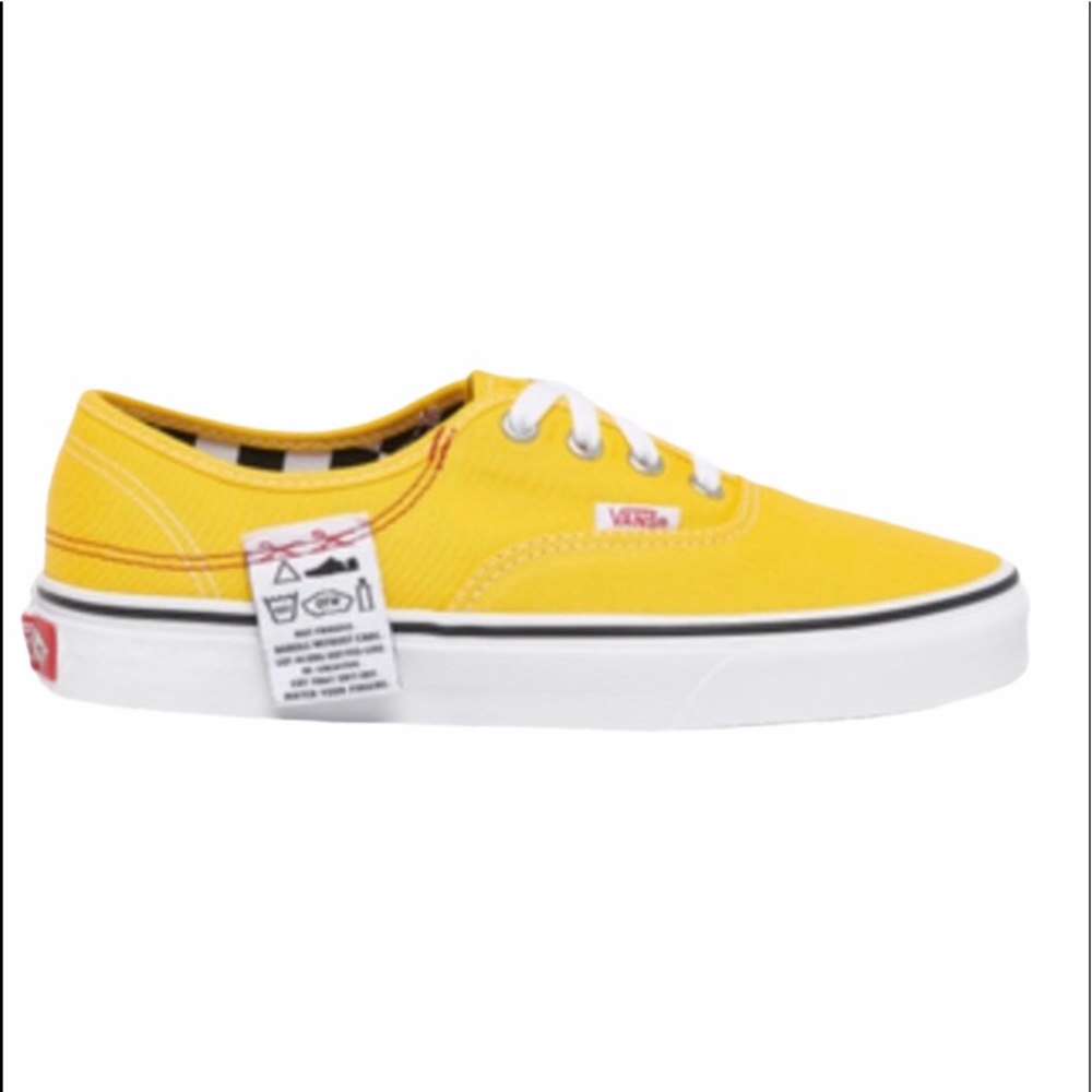 Vans Authentic hc diy lemon chrome sneaker shoes yellow